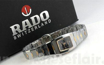 Fake Rado Jubile Tungsten & Gold Watch Women Size